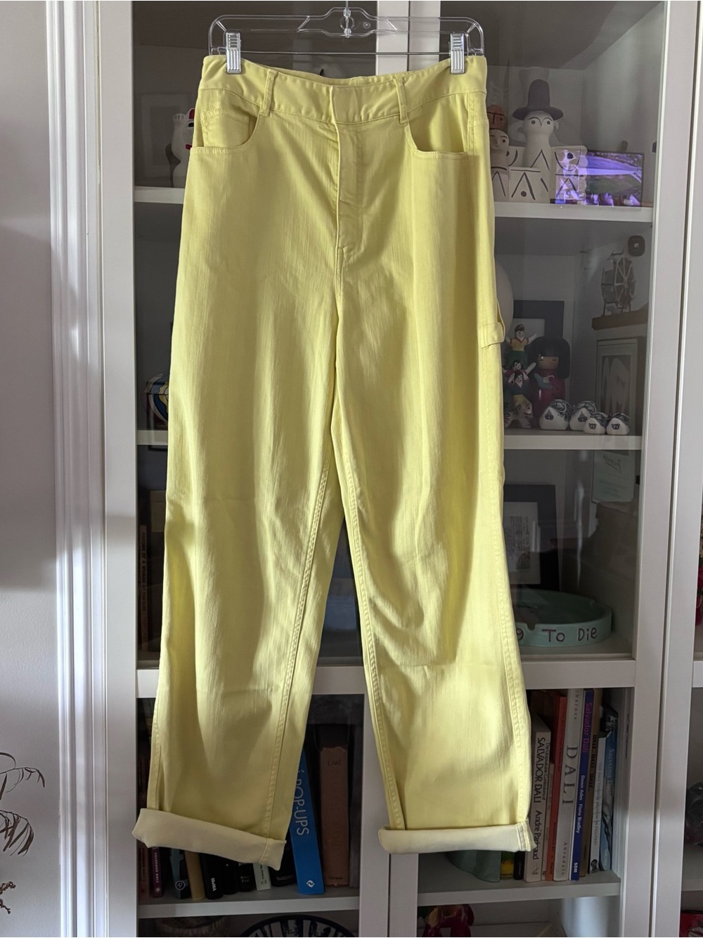 Tibi Lemon Yellow Carpenter Artist Work Pants size 28